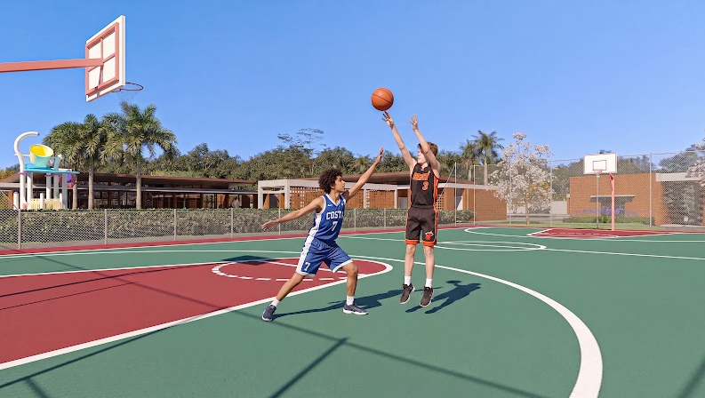 Quadra Poliesportiva e Basquete no Residencial Manhattan Itu